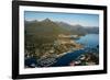 Aerial view of Sitka, Baranof Island, Alexander Archipelago, Southeast Alaska, USA-Mark A Johnson-Framed Photographic Print