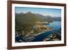 Aerial view of Sitka, Baranof Island, Alexander Archipelago, Southeast Alaska, USA-Mark A Johnson-Framed Photographic Print