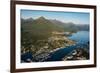 Aerial view of Sitka, Baranof Island, Alexander Archipelago, Southeast Alaska, USA-Mark A Johnson-Framed Photographic Print