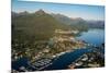 Aerial view of Sitka, Baranof Island, Alexander Archipelago, Southeast Alaska, USA-Mark A Johnson-Mounted Photographic Print