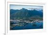 Aerial view of Sitka, Baranof Island, Alexander Archipelago, Southeast Alaska, USA-Mark A Johnson-Framed Photographic Print