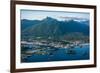 Aerial view of Sitka, Baranof Island, Alexander Archipelago, Southeast Alaska, USA-Mark A Johnson-Framed Photographic Print