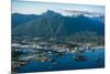 Aerial view of Sitka, Baranof Island, Alexander Archipelago, Southeast Alaska, USA-Mark A Johnson-Mounted Photographic Print