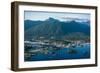 Aerial view of Sitka, Baranof Island, Alexander Archipelago, Southeast Alaska, USA-Mark A Johnson-Framed Photographic Print