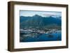 Aerial view of Sitka, Baranof Island, Alexander Archipelago, Southeast Alaska, USA-Mark A Johnson-Framed Photographic Print