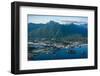 Aerial view of Sitka, Baranof Island, Alexander Archipelago, Southeast Alaska, USA-Mark A Johnson-Framed Photographic Print