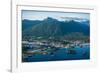 Aerial view of Sitka, Baranof Island, Alexander Archipelago, Southeast Alaska, USA-Mark A Johnson-Framed Photographic Print