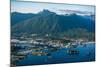 Aerial view of Sitka, Baranof Island, Alexander Archipelago, Southeast Alaska, USA-Mark A Johnson-Mounted Photographic Print