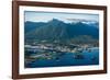 Aerial view of Sitka, Baranof Island, Alexander Archipelago, Southeast Alaska, USA-Mark A Johnson-Framed Photographic Print