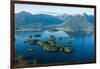 Aerial view of Sitka, Baranof Island, Alexander Archipelago, Southeast Alaska, USA-Mark A Johnson-Framed Photographic Print