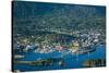 Aerial view of Sitka, Baranof Island, Alexander Archipelago, Southeast Alaska, USA-Mark A Johnson-Stretched Canvas