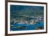 Aerial view of Sitka, Baranof Island, Alexander Archipelago, Southeast Alaska, USA-Mark A Johnson-Framed Photographic Print