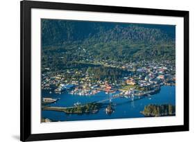 Aerial view of Sitka, Baranof Island, Alexander Archipelago, Southeast Alaska, USA-Mark A Johnson-Framed Photographic Print