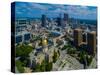 Aerial view of skyline and Georgia State Capitol Building in Atlanta, Georgia, USA-null-Stretched Canvas