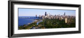 Aerial View of Skyline, Chicago, Illinois, USA-null-Framed Photographic Print