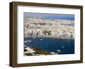 Aerial View of Sliema, Malta, Mediterranean, Europe-Tondini Nico-Framed Photographic Print