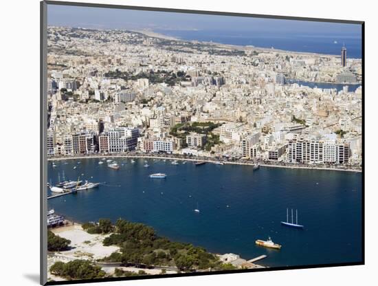 Aerial View of Sliema, Malta, Mediterranean, Europe-Tondini Nico-Mounted Photographic Print