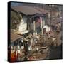 Aerial View of Slum Housing in Calcutta, India-null-Stretched Canvas