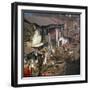 Aerial View of Slum Housing in Calcutta, India-null-Framed Photographic Print