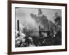 Aerial View of Smoke and Smokestacks at Us Steel Plant-Margaret Bourke-White-Framed Photographic Print