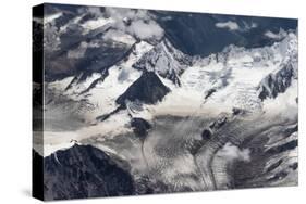 Aerial view of snow mountain and glacier on Tibetan Plateau, China-Keren Su-Stretched Canvas