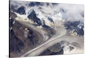 Aerial view of snow mountain and glacier on Tibetan Plateau, China-Keren Su-Stretched Canvas