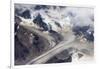 Aerial view of snow mountain and glacier on Tibetan Plateau, China-Keren Su-Framed Photographic Print