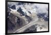 Aerial view of snow mountain and glacier on Tibetan Plateau, China-Keren Su-Framed Photographic Print