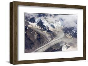 Aerial view of snow mountain and glacier on Tibetan Plateau, China-Keren Su-Framed Photographic Print