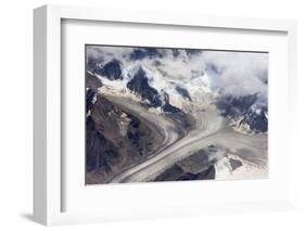 Aerial view of snow mountain and glacier on Tibetan Plateau, China-Keren Su-Framed Photographic Print