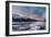 Aerial view of snowcapped mountains and frozen Lake Silvaplana at sunrise-Roberto Moiola-Framed Photographic Print