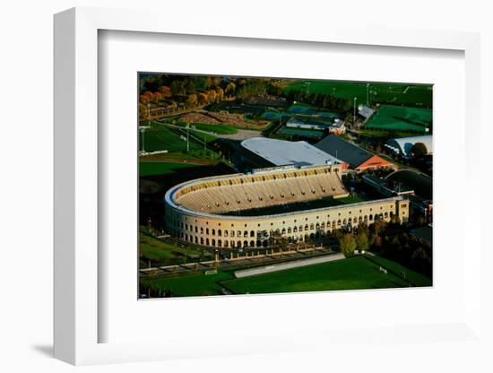 Aerial View of Soldiers Field, home of Harvard Crimson, Harvard, Cambridge, Boston, MA-null-Framed Photographic Print