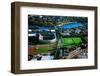 Aerial View of Soldiers Field, home of Harvard Crimson, Harvard, Cambridge, Boston, MA-null-Framed Photographic Print