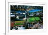 Aerial View of Soldiers Field, home of Harvard Crimson, Harvard, Cambridge, Boston, MA-null-Framed Photographic Print