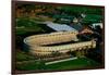 Aerial View of Soldiers Field, home of Harvard Crimson, Harvard, Cambridge, Boston, MA-null-Framed Photographic Print