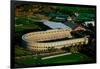 Aerial View of Soldiers Field, home of Harvard Crimson, Harvard, Cambridge, Boston, MA-null-Framed Photographic Print