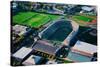 Aerial View of Soldiers Field, home of Harvard Crimson, Harvard, Cambridge, Boston, MA-null-Stretched Canvas