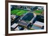 Aerial View of Soldiers Field, home of Harvard Crimson, Harvard, Cambridge, Boston, MA-null-Framed Photographic Print