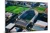 Aerial View of Soldiers Field, home of Harvard Crimson, Harvard, Cambridge, Boston, MA-null-Mounted Photographic Print