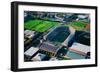 Aerial View of Soldiers Field, home of Harvard Crimson, Harvard, Cambridge, Boston, MA-null-Framed Photographic Print