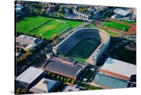 Aerial View of Soldiers Field, home of Harvard Crimson, Harvard, Cambridge, Boston, MA-null-Stretched Canvas