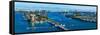 Aerial View of South Beach and Venetian Islands, Miami, Miami-Dade County, Florida, USA-null-Framed Stretched Canvas