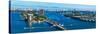 Aerial View of South Beach and Venetian Islands, Miami, Miami-Dade County, Florida, USA-null-Stretched Canvas