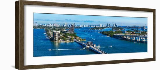 Aerial View of South Beach and Venetian Islands, Miami, Miami-Dade County, Florida, USA-null-Framed Photographic Print