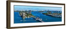 Aerial View of South Beach and Venetian Islands, Miami, Miami-Dade County, Florida, USA-null-Framed Photographic Print