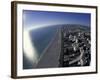 Aerial View of South Beach, Miami, Florida, USA-Robin Hill-Framed Photographic Print