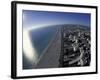 Aerial View of South Beach, Miami, Florida, USA-Robin Hill-Framed Photographic Print