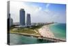 Aerial View of South Miami Beach-Gino Santa Maria-Stretched Canvas