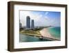 Aerial View of South Miami Beach-Gino Santa Maria-Framed Photographic Print