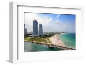 Aerial View of South Miami Beach-Gino Santa Maria-Framed Photographic Print